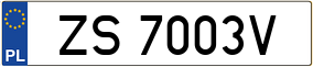 Trailer License Plate